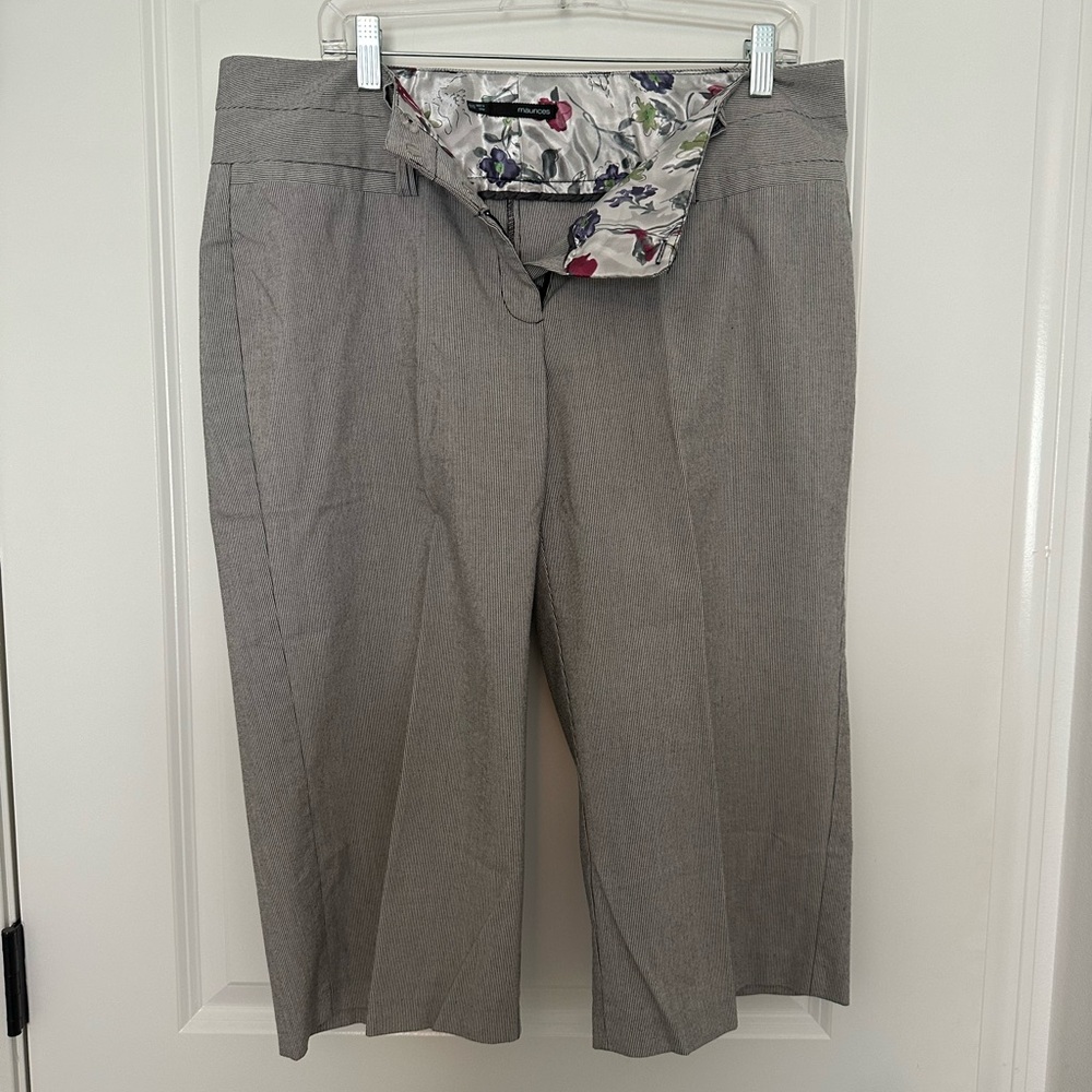 Maurice's striped capri